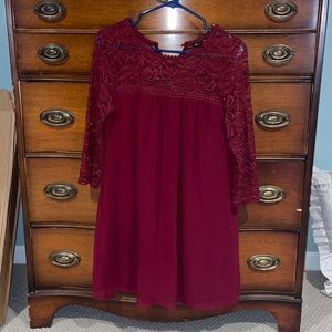 Maroon dress